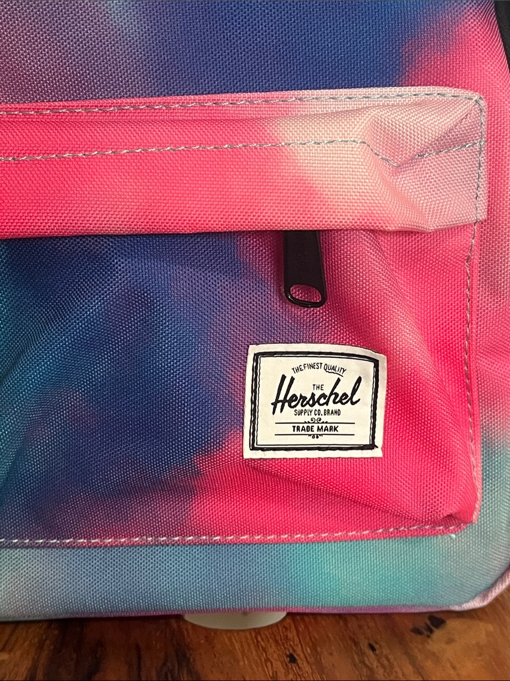 Herschel Tie-Dye Mini Backpack in Pink and Blue - Picture 2 of 7